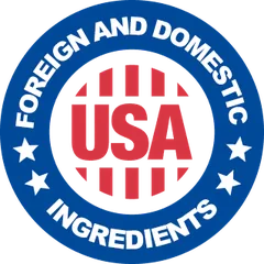 Foreign and domestic ingredients, USA badge