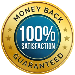 100% satisfaction guarantee badge